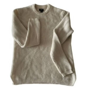 Forever 21  Sweater Cream Color Long Sleeve Sweater Size XL Men